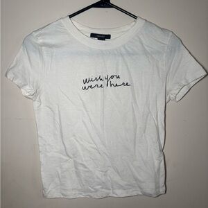 Forever 21 White Casual Baby Tee